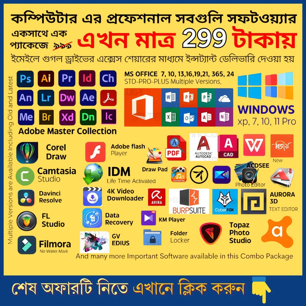 PC Software Combo Pack โ Lifetime Validity