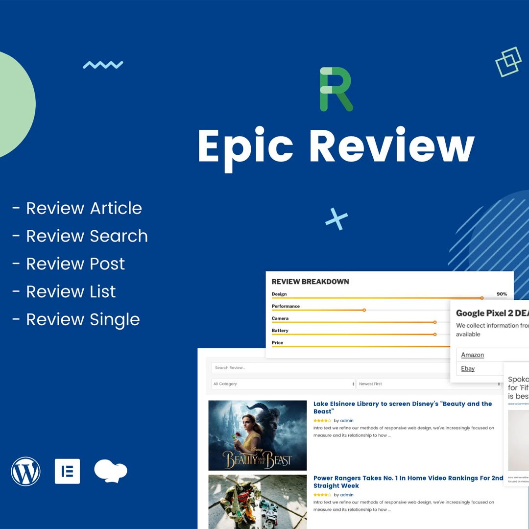 Epic Review - WordPress Plugin